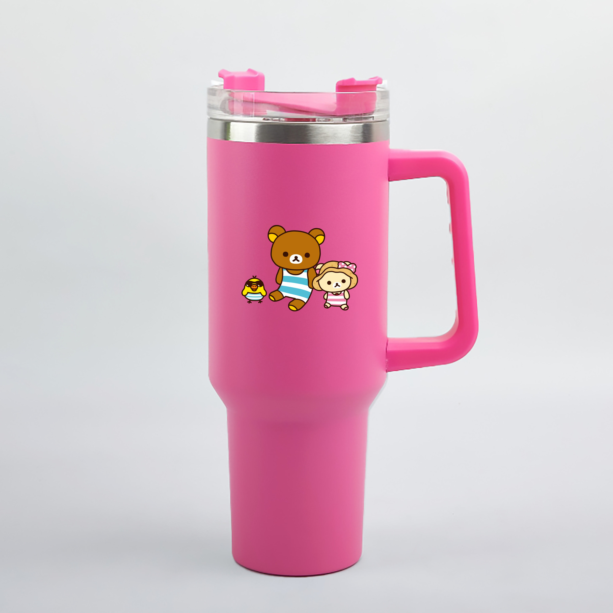 （画像用） リラックマ リラックマ キイロイトリ Rilakkuma Korilakkuma Kiiroitori 1200mL車用タンブラー（カラープリント）